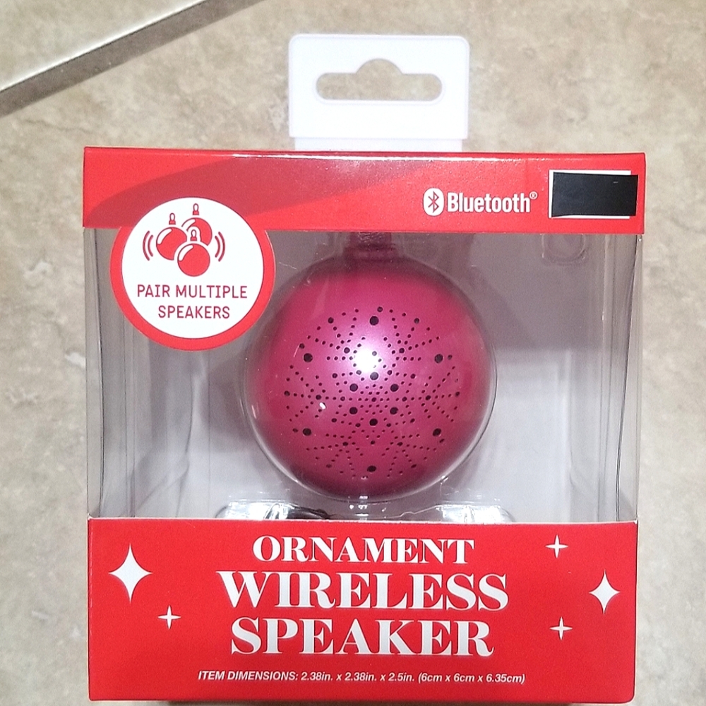 Vivitar Pink Ornament Bluetooth Wireless Speaker